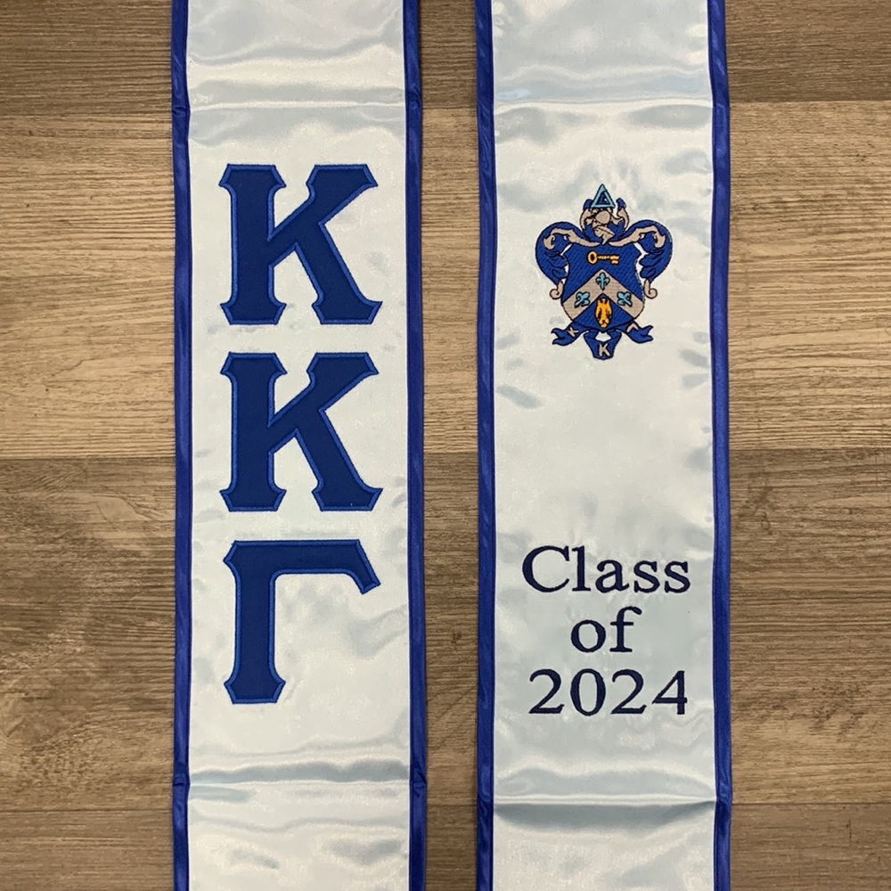 Kappa Kappa Gama Class of 2025 Graduation Stole Sash